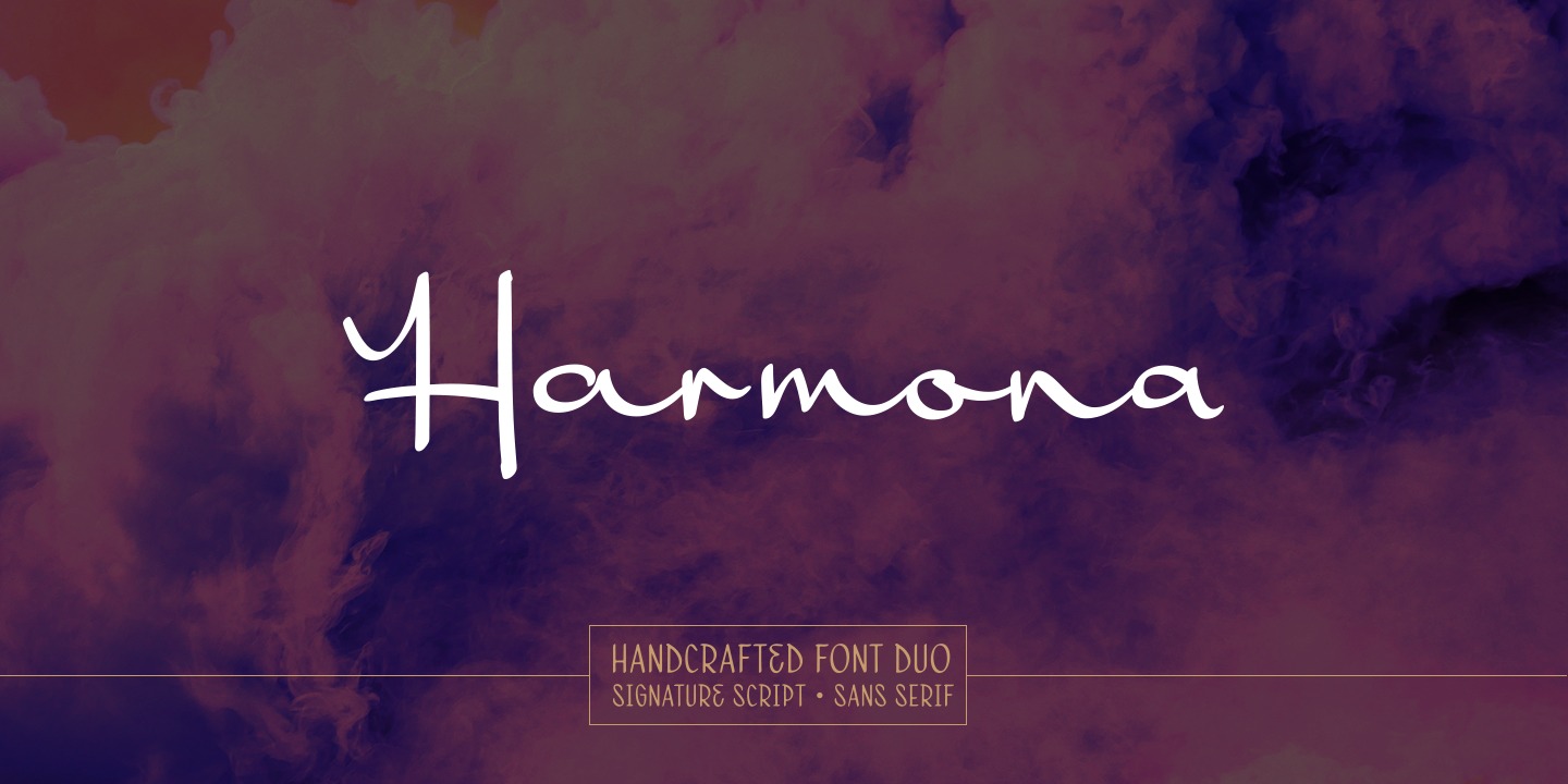 Przykładowa czcionka Harmona #1